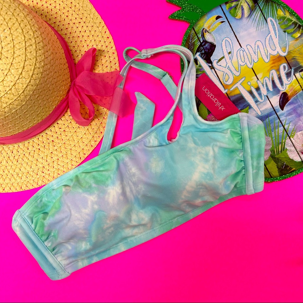 🧜‍♀️NWT TIE DYE 1 SHOULDER BIKINI TOP